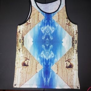 Mens pyramid sphinx tank top